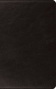 ESV Large Print Thinline Bible-Black Genuine Leather
