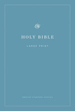 ESV Economy Bible/Large Print-Blue Softcover