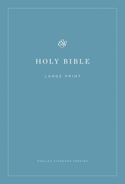 ESV Economy Bible/Large Print-Blue Softcover