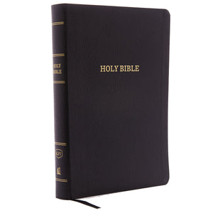 KJV Giant Print Reference Bible (Comfort Print)-Black Bonded Leather Indexed