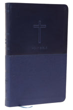 NKJV Thinline Bible (Comfort Print)-Navy Leathersoft