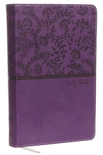 NKJV Deluxe Gift Bible (Comfort Print)-Purple Leathersoft