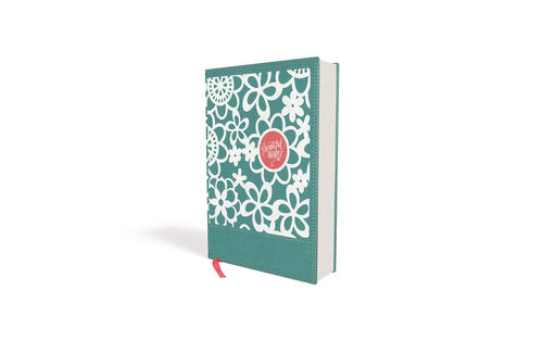 NIV Beautiful Word Coloring Bible For Girls-Teal Leathersoft