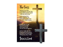 Hematite Pocket Cross W/Wallet Card (Pack Of 50)