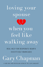 Loving Your Spouse When You Feel Like Walking Away : Real Help for Desperate Hearts in Difficult Marriages (Paperback)