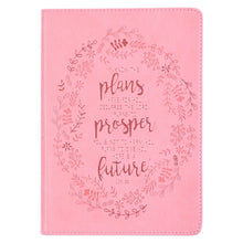 Journal-Slimline LuxLeather-I Know The Plans-Pink