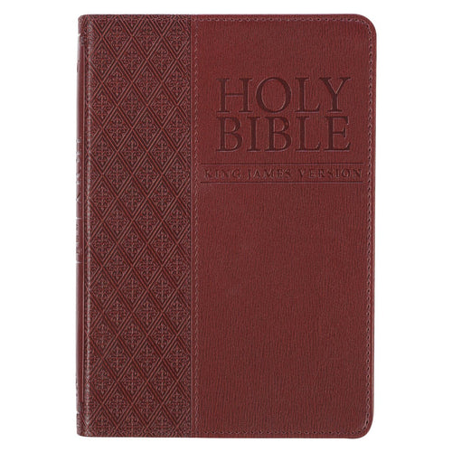 KJV Compact Bible-Brown Faux Leather