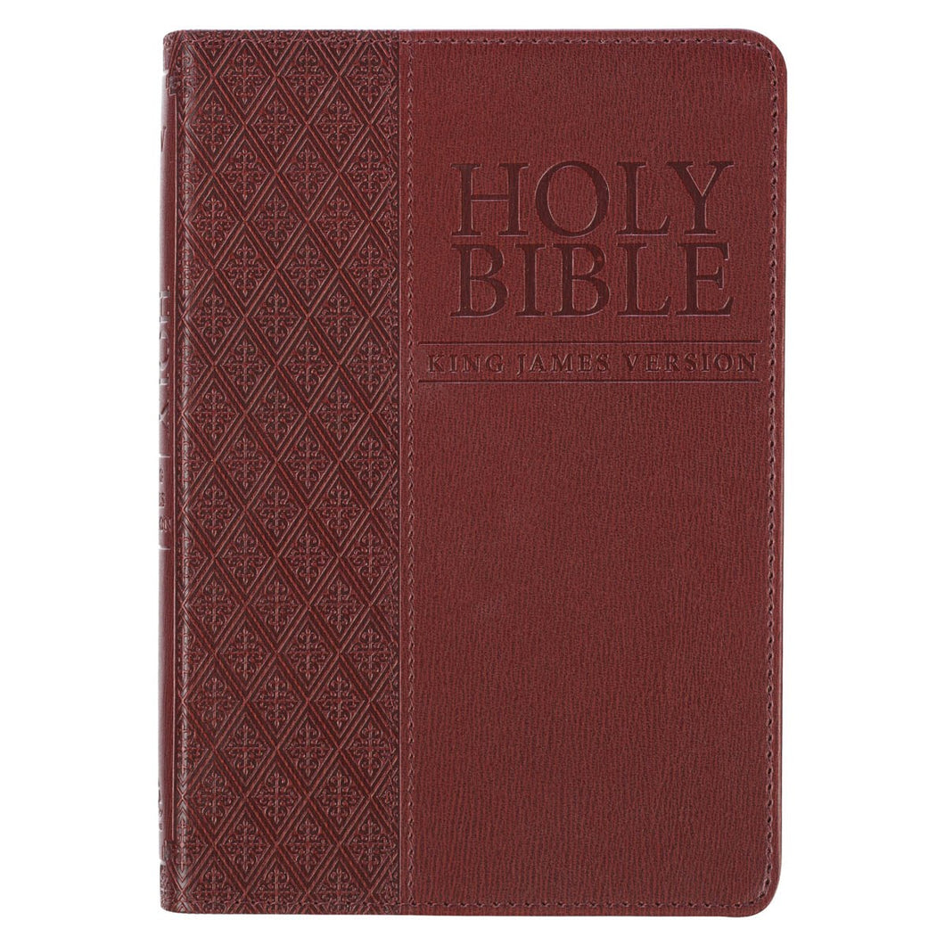 KJV Compact Bible-Brown Faux Leather