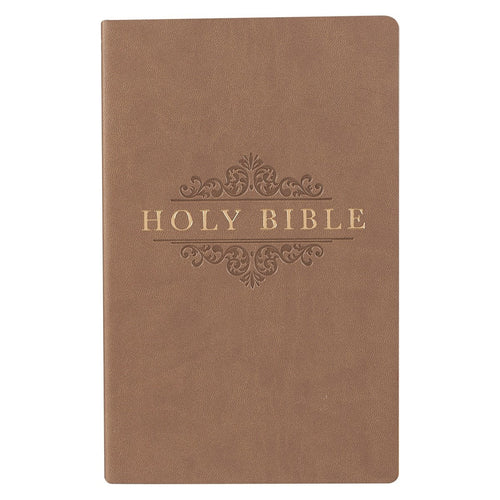 KJV Gift And Award Bible-Brown Faux Leather