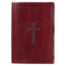 KJV Super Giant Print Bible-Burgundy Faux Leather Indexed