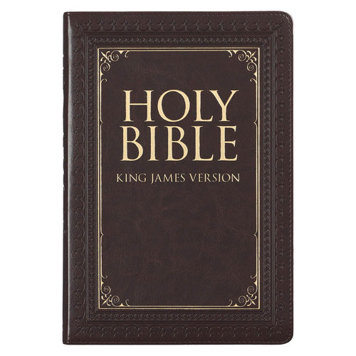 KJV Large Print Thumb Index Edition: Brown (Large Print) (Hardcover)