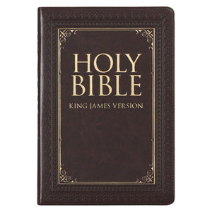 KJV Large Print Thumb Index Edition: Brown (Large Print) (Hardcover)