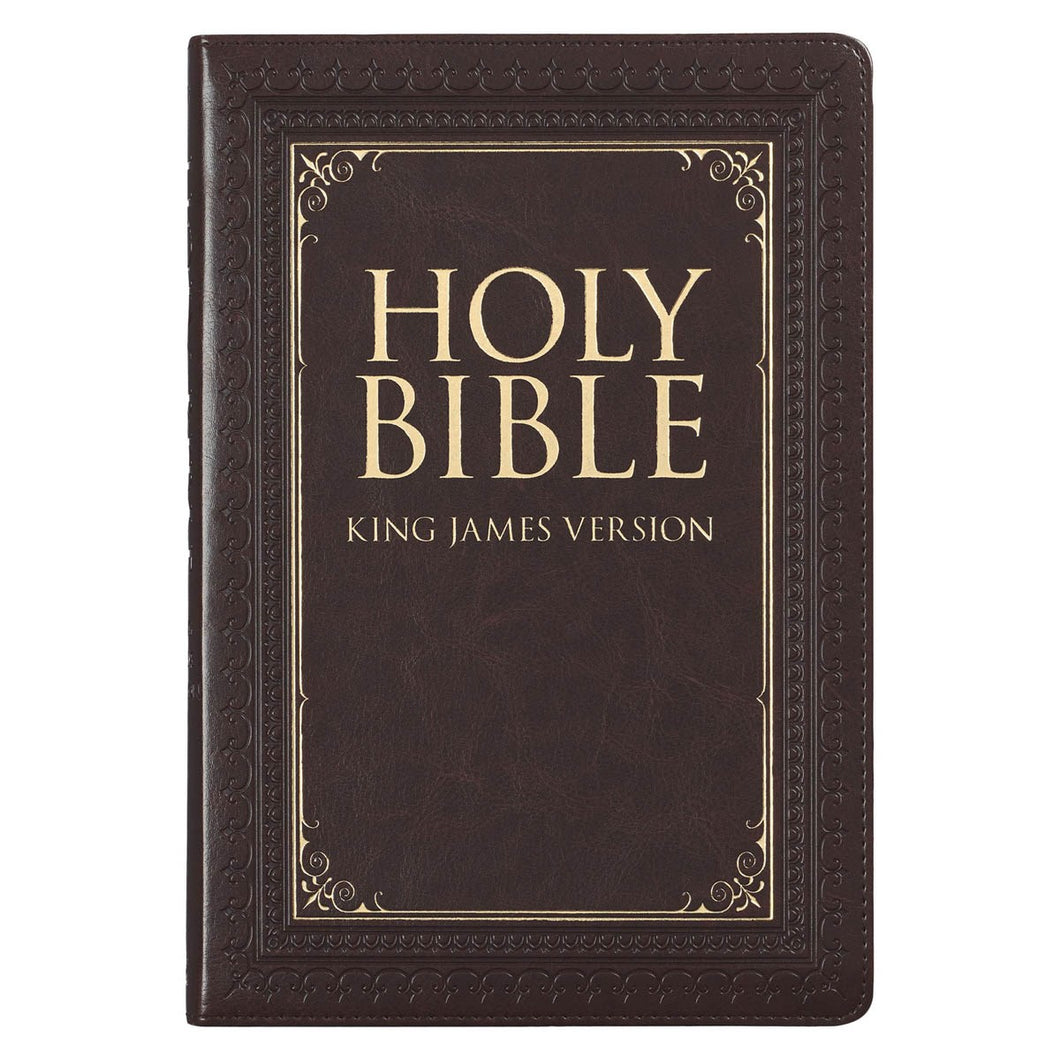 KJV Large Print Thumb Index Edition: Brown (Large Print) (Hardcover)