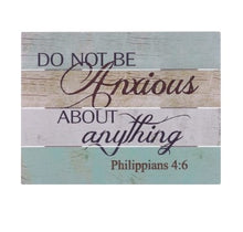 Rustic Pallet Art-Be Not Anxious (9 x 12)
