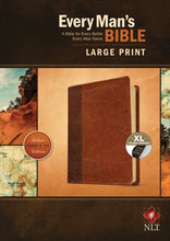 NLT Every Man's Bible/Large Print-Brown/Tan TuTone Indexed