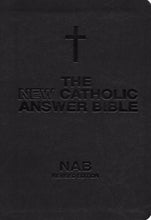 NABRE New Catholic Answer Bible Librosario Edition-Black/Tan Imitation Leather