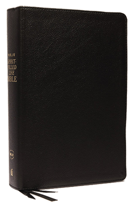 NKJV Spirit-Filled Life Bible (Third Edition) (Comfort Print)-Black Genuine Leather