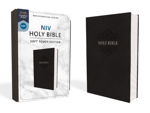 NIV Holy Bible/Soft Touch Edition (Comfort Print)-Black LeatherSoft