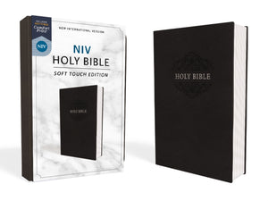 NIV Holy Bible/Soft Touch Edition (Comfort Print)-Black LeatherSoft