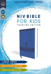 NIV Bible For Kids (Comfort Print)/Large Print-Blue Leathersoft