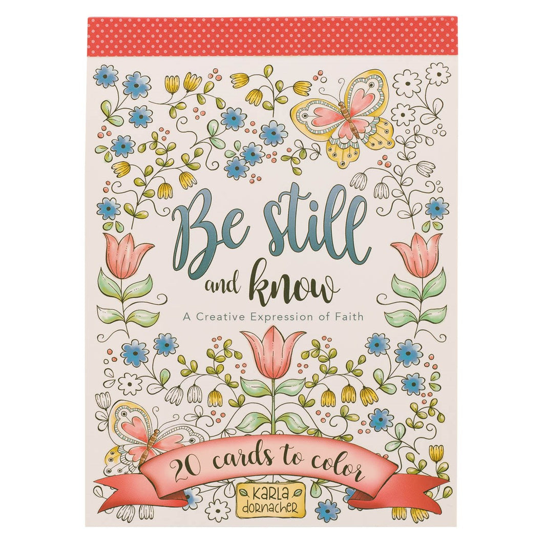 Coloring Cards-Be Still and Know