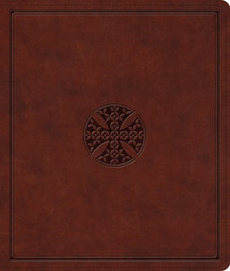 ESV Journaling Bible-Brown Mosaic Cross Design TruTone