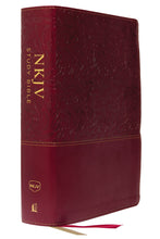 NKJV Study Bible (Full-Color) (Comfort Print)-Cranberry Leathersoft