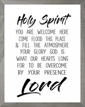 Framed Art-Holy Spirit (White) (11 X 14) (Farmhouse Art)