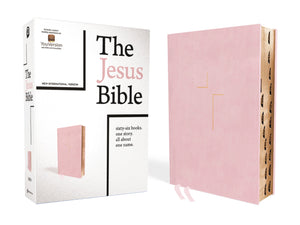 NIV The Jesus Bible (Comfort Print)-Pink Leathersoft Indexed