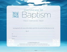 Certificate-Baptism-Blue (5.5" x 3.5") (Pack Of 6)