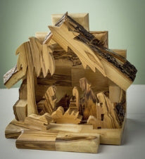 Figurine-Olive Wood-Nativity (5" x 5")