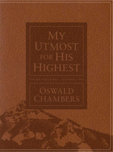 My Utmost for His Highest Devotional Journal (Updated)-Brown Leather-Like