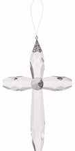 Hanging Clear Cross (7")