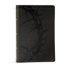KJV Large Print Personal Size Reference Bible-Charcoal LeatherTouch Indexed