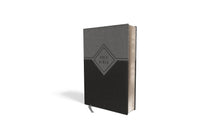 NIV Premium Gift Bible (Comfort Print)-Black/Gray Leathersoft Indexed