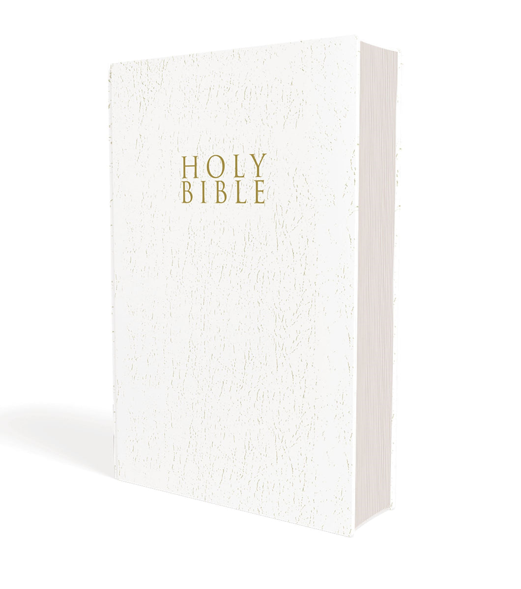 NIV Gift & Award Bible (Comfort Print)-White Leather-Look