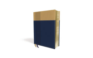 NIV Starting Place Study Bible (Comfort Print)-Navy/Tan Leathersoft