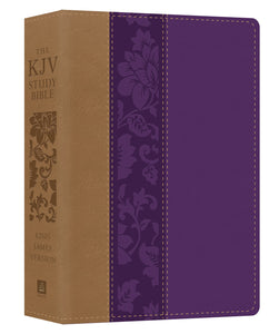 KJV Study Bible/Large Print-Violet Floret DiCarta