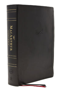 NKJV MacArthur Study Bible (2nd Edition) (Comfort Print)-Black Leathersoft