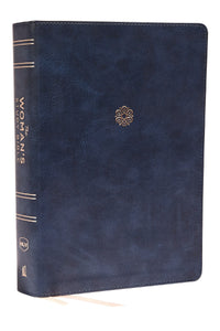 NKJV Woman's Study Bible (Full Color)-Navy Blue Leathersoft Indexed