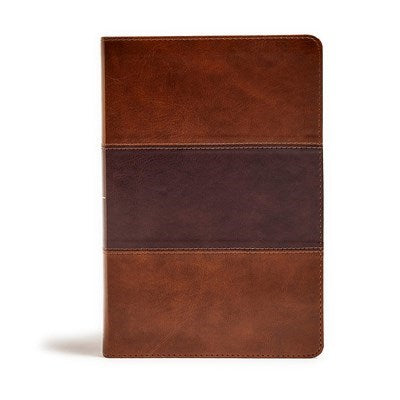 KJV Giant Print Reference Bible-Saddle Brown LeatherTouch