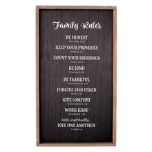 Wall Plaque-Family Rules (12 x 21)