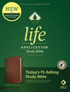 NLT Life Application Study Bible (Third Edition) (RL)-Brown/Tan LeatherLike Indexed