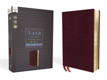 NASB Thinline Bible/Large Print (Comfort Print)-Burgundy Bonded Leather
