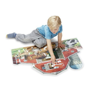 Puzzle-Busy Barn Yard Shaped Puzzle (32 Pieces) (Ages 3+)