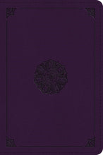 ESV Large Print Bible-Lavender Emblem Design TruTone