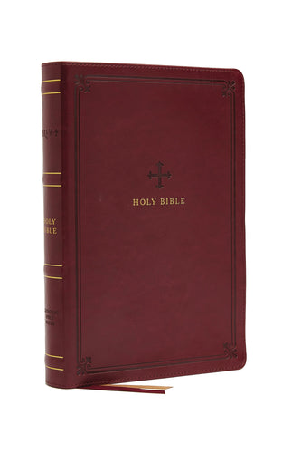 NRSV Catholic Bible/Large Print (Comfort Print)-Crimson Leathersoft