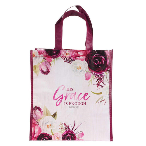 Tote Bag-His Grace Is Enough-Non-Woven