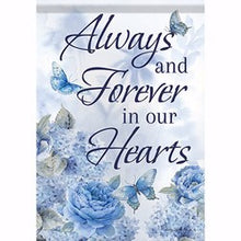 Flag-Garden-Always In Our Hearts (12.5" x 18")