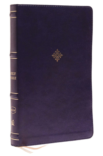 NKJV Thinline Bible (Comfort Print)-Navy Blue LeatherSoft Indexed